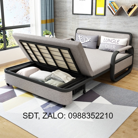GIƯỜNG SOFA GẤP GỌN CÓ NGĂN CHỨA ĐỒ ( GIAO MÀU NGẪU NHIÊN )