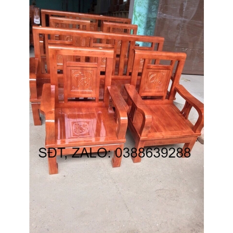 Bộ bàn ghế gỗ phòng khách giá thật