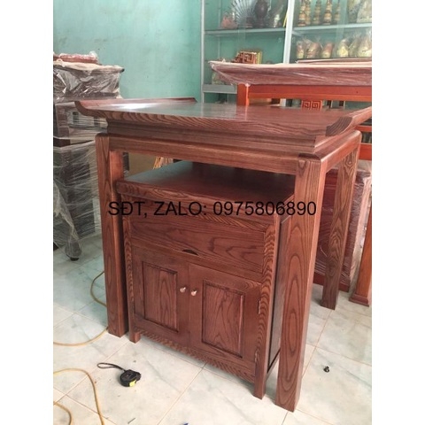 Án gian thờ gỗ gụ (hỗ trợ phí vận chuyển toàn Hà Nội) giá đã bao gồm phí ship