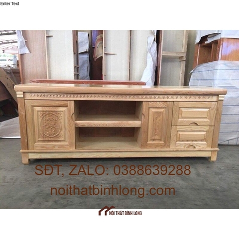 [HCM]Tủ ti vi gỗ sồi 18M  mặt phẳng