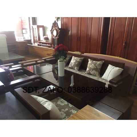Bàn ghế đối tay nghiêng sồi Nga BG030 giá thật