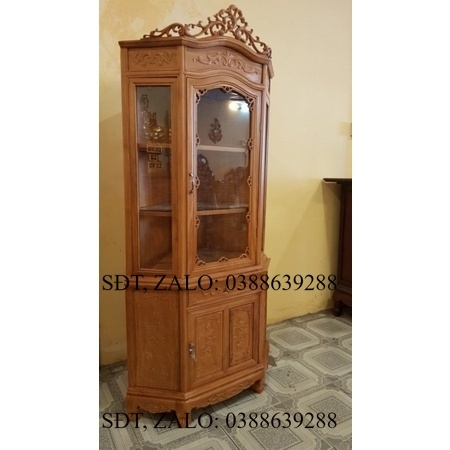 Tủ góc 70 gỗ Gõ Đỏ 100%