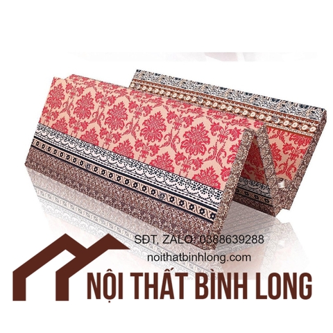 Đệm ( Nệm ) Bông Ép Hàn Quốc 1m6x2m Dày 7cm ( Giao Màu Ngẫu Nhiên)