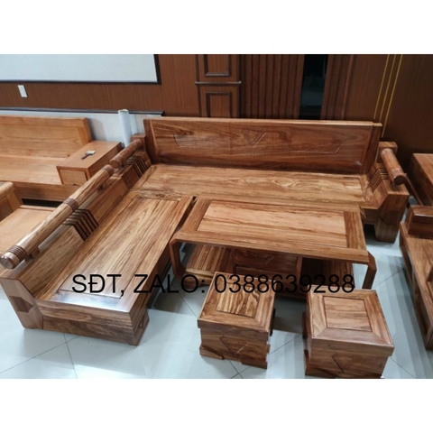 Bô ban ghê phong khach gỗ hương xám