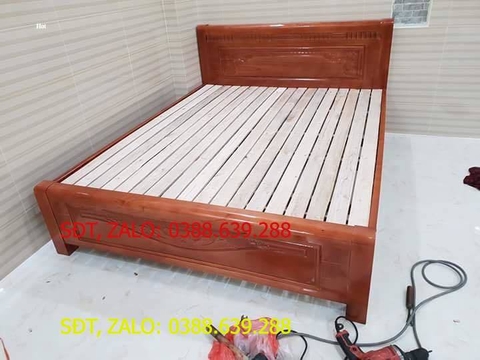 [HCM]Giường Ngủ Size 1m8 x 2m Gỗ Xoan Đào 100% Miễn Phí Lắp Đặt TPHCM