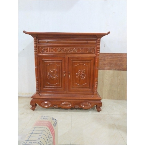 Tủ Thờ Gỗ Dâu Dài 1M2