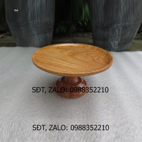 đĩa gỗ gõ đựng trái cây thờ MẶT 24CM , đĩa thờ bằng gỗ , đĩa để trái cây trên bàn thờ