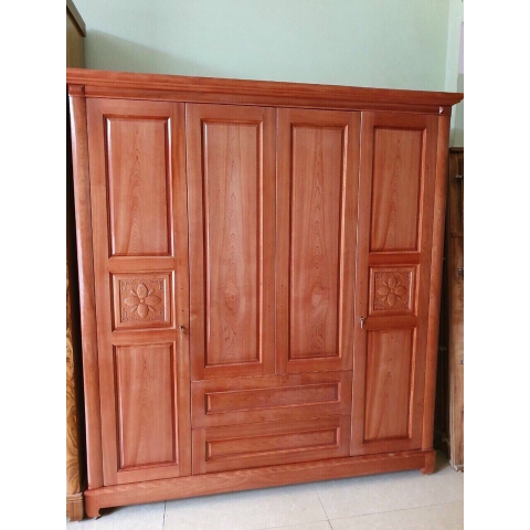 Tủ quần áo 5 cánh gỗ xoan đào