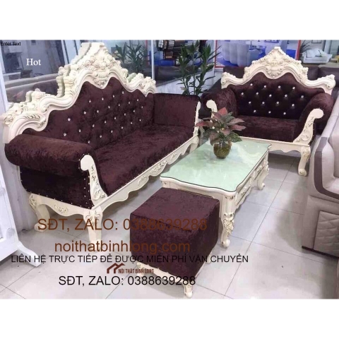 Sofa Tân Cổ Điển khung nhựa đúc nhập khẩu