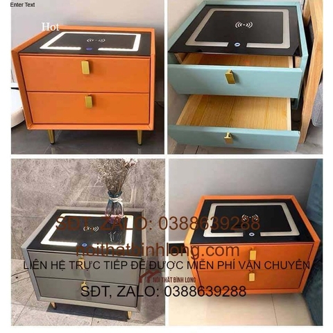 Kệ TV 4.0 có sạc không dây, đầu cắm USB, mặt kính cường lực hiện đại sang trọng