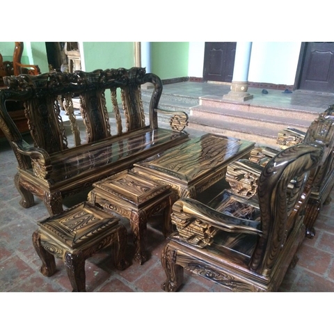 Bộ bàn ghế giả cổ minh đào gỗ tràm lõi