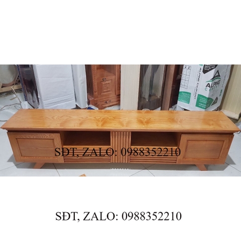Kệ tivi Phẳng Xếp ly Gỗ Sồi Nga