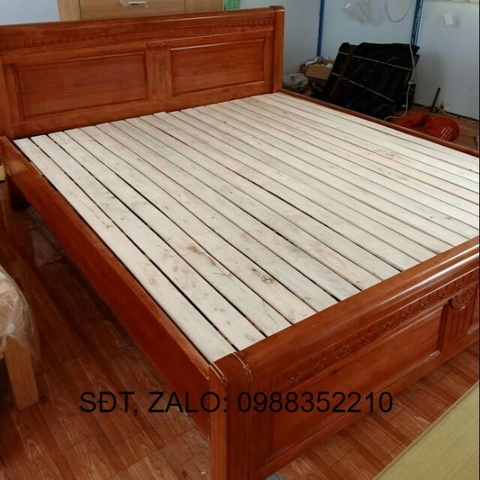 Giường xoan đào xưởng sx KT 1M2 X2M