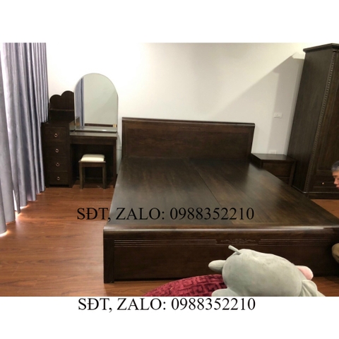 Giường ngủ gỗ óc chó 1m8x2m