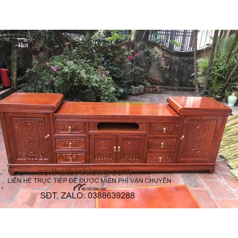 kệ  ti vi gỗ xoan đào