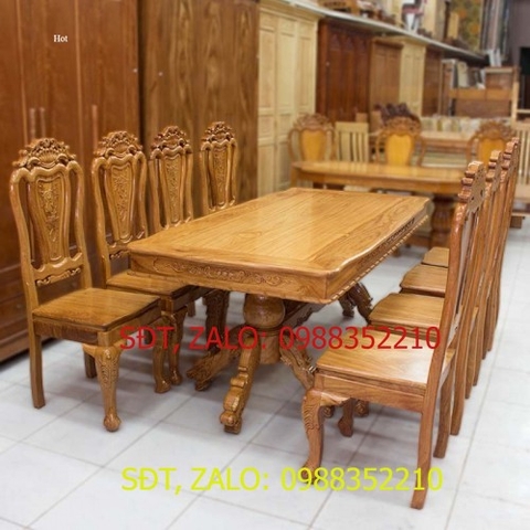 [Trả góp 0%] BÀN ĂN GỖ GÕ ĐỎ 8 GHẾ , BỘ BÀN ĂN GỖ VUÔNG CAO CẤP , BÀN ĂN GỖ