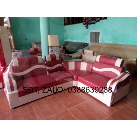 sofa phòng khách ghế sofa cho phòng khách căn hộ nhỏ 4 chỗ ngồi có góc ghế để kê đồ tiện lợi giá thật