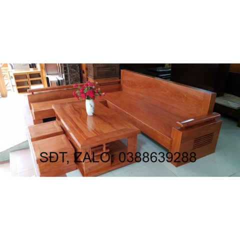 Sofa góc L tay trứng sôi BG120 giá thật
