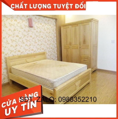 Giường Gỗ Sồi Nga 1m6 Nội Thất