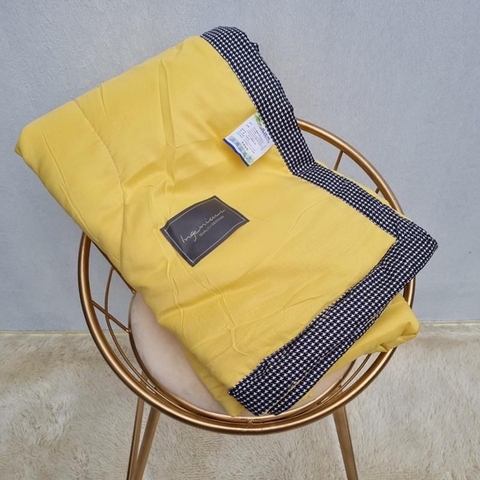 Chăn hè cotton đũi viền roma trần bông mềm mịn