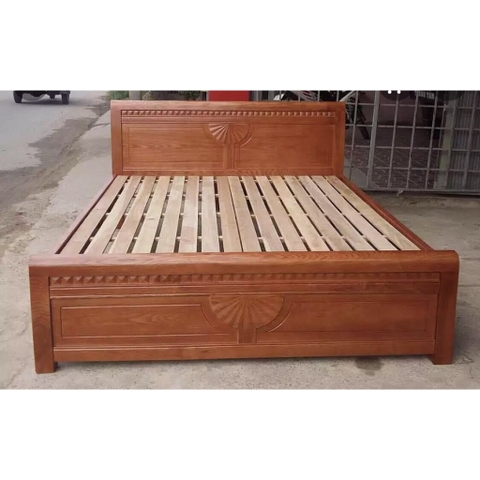 Giường ngủ gỗ xoan đào dát lọt