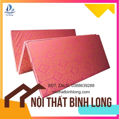 Nệm Gập 3 Dày 10cm (Màu Ngẫu Nhiên) - Tặng Drap Nệm - Chính Hãng Nội Thất Tứ Hưng