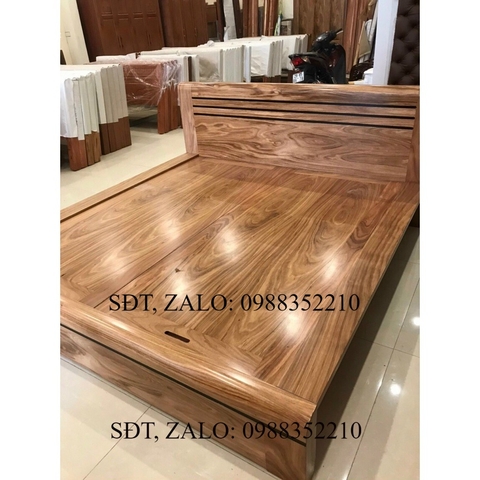 Giường hương xám chân cuốn phản hè