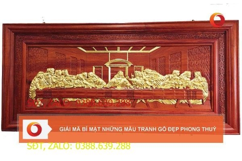 [Trả góp 0%] Tranh tiệc ly - nạm vang