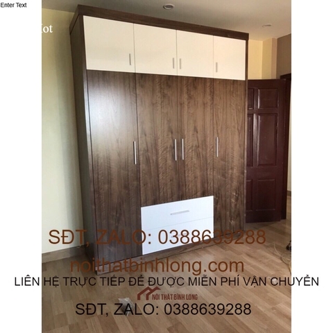 Tủ quần áo melamin hàng đặt