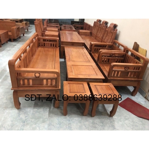 Bàn ghế đối gỗ xoan đào BG093 giá thật