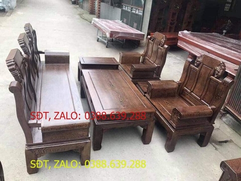Bộ bàn ghế ăn phòng bếp rộng - Đồ Gỗ Bình Long 0388639288