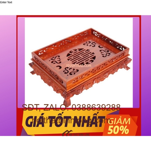 Khay trà chân quỳ gỗ hương cao cấp
