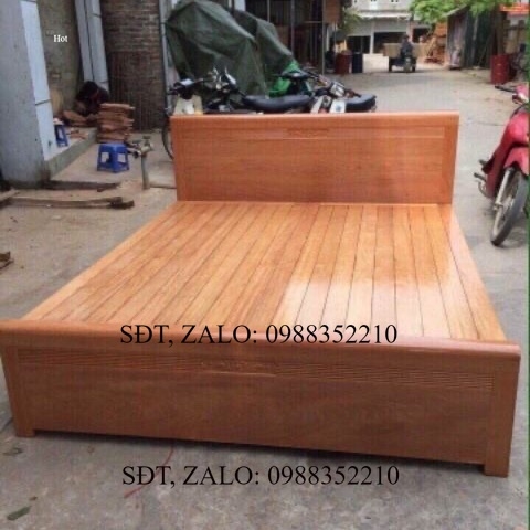 Giường ngủ gỗ sồi