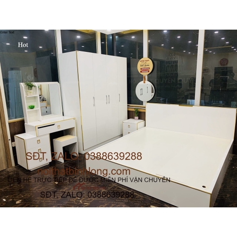 Combo phòng ngủ mã 002 - - Tiện dụng - Tối giản - Tinh tế - Tiêu chuẩn xuất khẩu kèm giá cả phù hợp