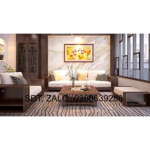 Sofa góc L 2 văng sồi Nga BG148 giá thật