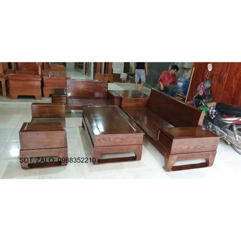 Bàn ghế gỗ hương xám