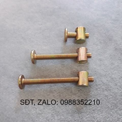 BỘ Tán ngang  bulong lục giác chìm M6 túi 50 CÁI ,TÁN NGANG bulong lục giác TRONG NGHÀNH GỖ