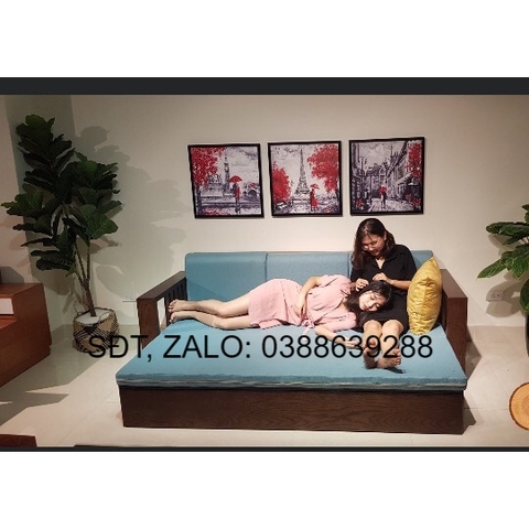 Ghế sofa giường gỗ sồi Nga BG046 giá thật