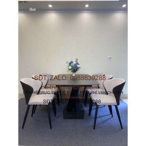 Bộ Bàn ăn thiết kế hiện đại mã 02 - Tiện dụng - Tối giản - Tinh tế - Tiêu chuẩn xuất khẩu kèm giá cả phù hợp
