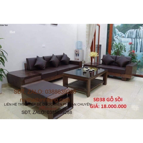 Sofa gỗ Sồi giá gốc