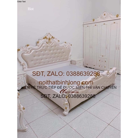 giường ngủ tân cổ hoàng gia