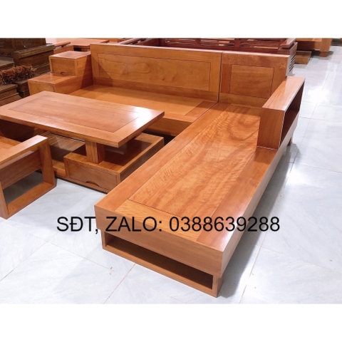 Sofa góc 3 ngăn kéo Hương Xám BG058 giá thật