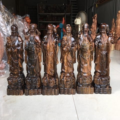 Tượng Tam Đa Gỗ Mun Hoa