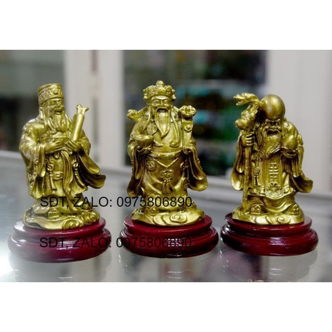 Bộ tượng Tam Đa-Ba ông Phúc Lộc Thọ có đế cao 9cm-Nhiều mẫu