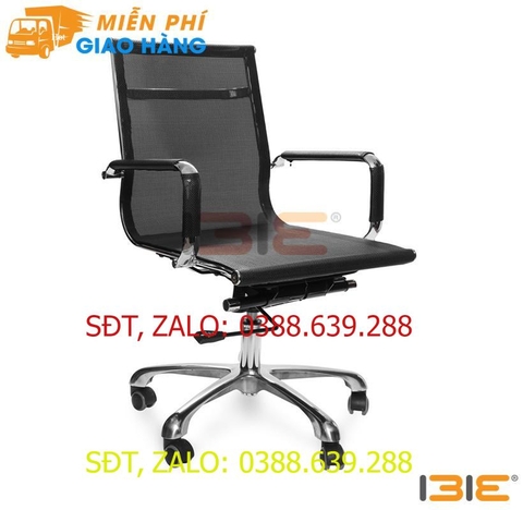 [Freeship] Ghế Trưởng phòng ID115B bọc lưới chân nhôm đúc - Ghế văn phòng