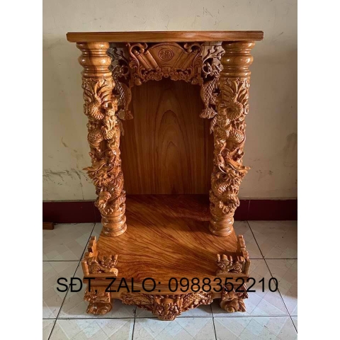 Bàn thờ thần tài Rồng Mây cao cấp - Nội Thất Bình Long