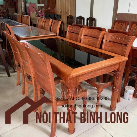 Bộ bàn ghế phòng ăn mặt đá đen Nội thất phòng bếp - nội thất sang trọng