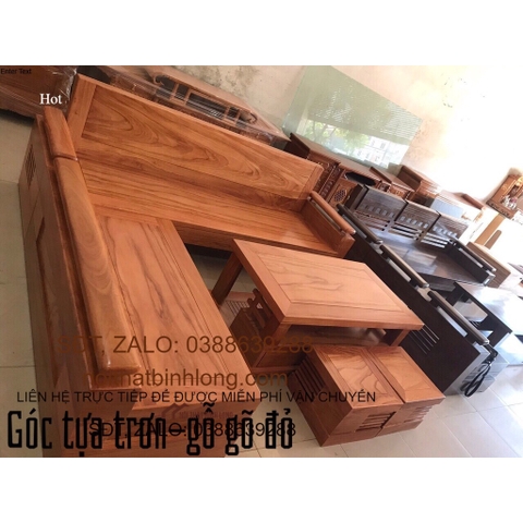 Bộ bàn ghế góc trứng tựa trơn