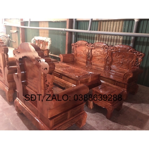 Bộ bàn ghế gỗ lim kiểu công tử cỡ lớn giá thật