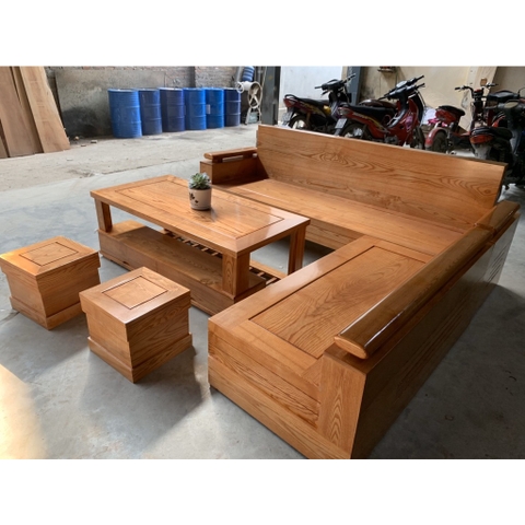 BỘ BÀN GHẾ GỖ SỒI NGA PHÒNG KHÁCH kiểm hàng trước khi thanh toán